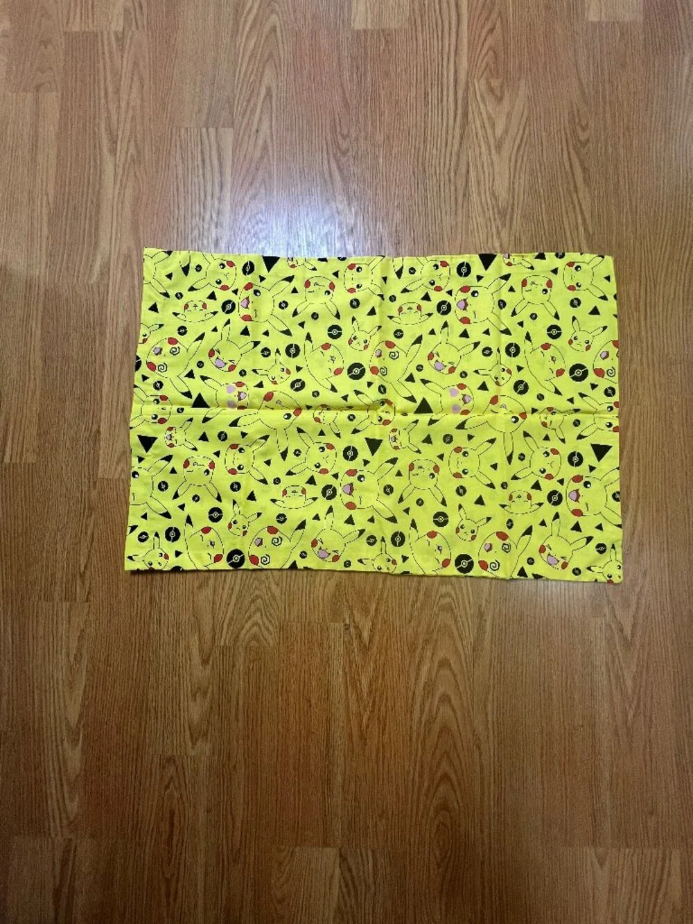 Pokémon Playtime Pikachu Yellow Cotton Fabric Poké Balls pillow case